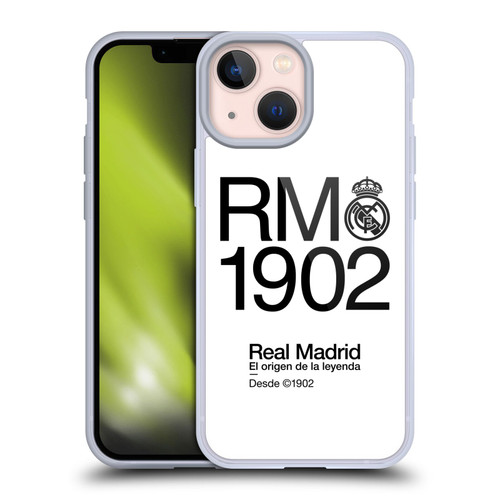 Real Madrid CF Legend RM 1902 Soft Gel Case for Apple iPhone 13 Mini
