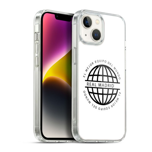 Real Madrid CF Legend Black Logo Soft Gel Case for Apple iPhone 14