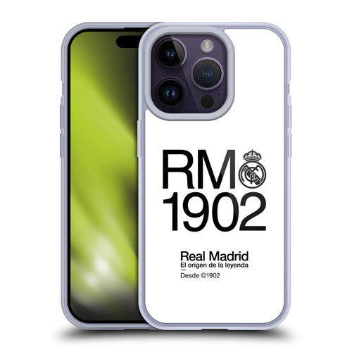 Real Madrid CF Legend RM 1902 Soft Gel Case for Apple iPhone 14 Pro