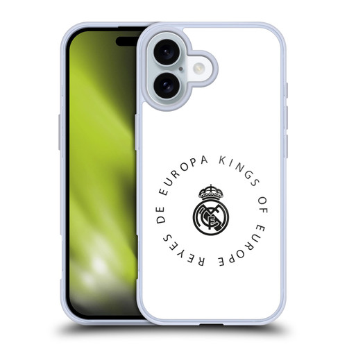 Real Madrid CF Legend Europa Kings Soft Gel Case for Apple iPhone 16 Real Madrid CF Legend Europa Kings Soft Gel Case for Apple iPhone 16