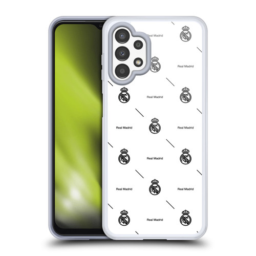 Real Madrid CF Legend Black Logo Pattern Soft Gel Case for Samsung Galaxy A13 (2022) Real Madrid CF Legend Black Logo Pattern Soft Gel Case for Samsung Galaxy A13 (2022)