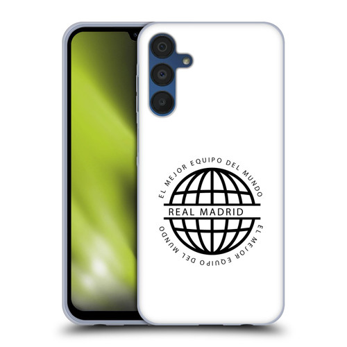 Real Madrid CF Legend Black Logo Soft Gel Case for Samsung Galaxy A15 Real Madrid CF Legend Black Logo Soft Gel Case for Samsung Galaxy A15