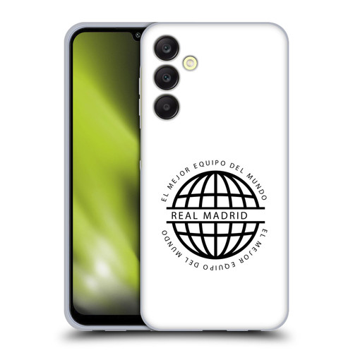 Real Madrid CF Legend Black Logo Soft Gel Case for Samsung Galaxy A25 5G