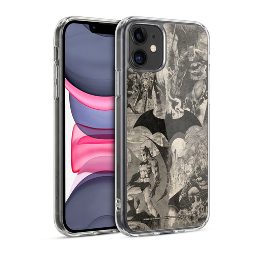 Batman DC Comics Hush Logo Collage Distressed Soft Gel Case for Apple iPhone 11