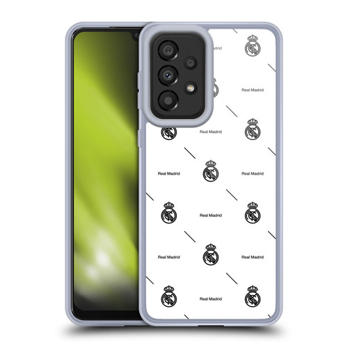 Real Madrid CF Legend Black Logo Pattern Soft Gel Case for Samsung Galaxy A33 5G (2022)