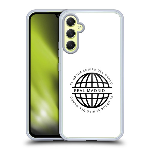 Real Madrid CF Legend Black Logo Soft Gel Case for Samsung Galaxy A34 5G