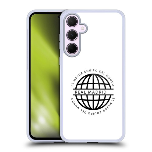 Real Madrid CF Legend Black Logo Soft Gel Case for Samsung Galaxy A35 5G