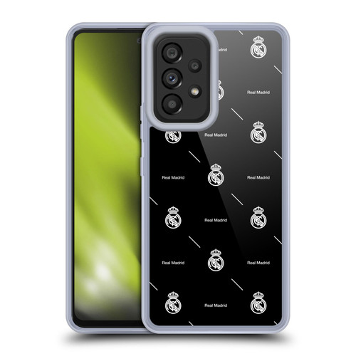 Real Madrid CF Legend White Logo Pattern Soft Gel Case for Samsung Galaxy A53 5G (2022)