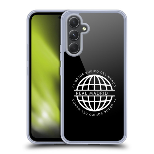 Real Madrid CF Legend White Logo Soft Gel Case for Samsung Galaxy A54 5G