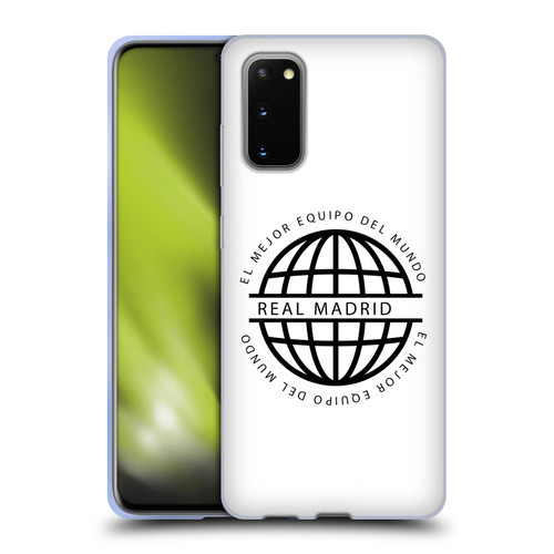 Real Madrid CF Legend Black Logo Soft Gel Case for Samsung Galaxy S20 / S20 5G