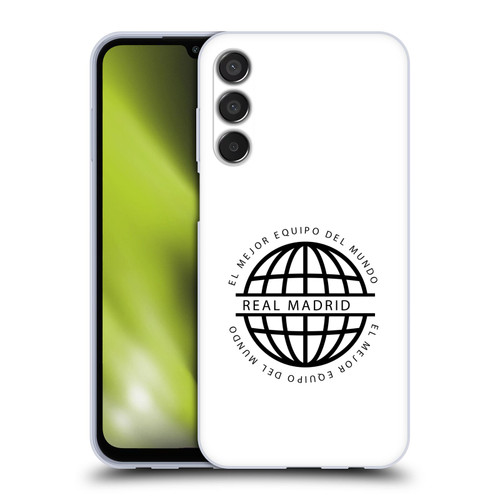 Real Madrid CF Legend Black Logo Soft Gel Case for Samsung Galaxy M15/F15 5G