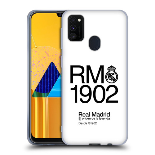 Real Madrid CF Legend RM 1902 Soft Gel Case for Samsung Galaxy M30s (2019)/M21 (2020)