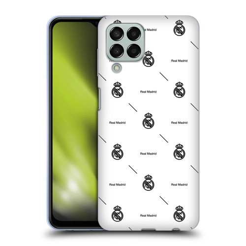 Real Madrid CF Legend Black Logo Pattern Soft Gel Case for Samsung Galaxy M33 (2022)