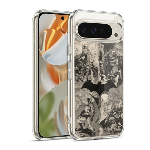 Batman DC Comics Hush Logo Collage Distressed Soft Gel Case for Google Pixel 9 / Pixel 9 Pro