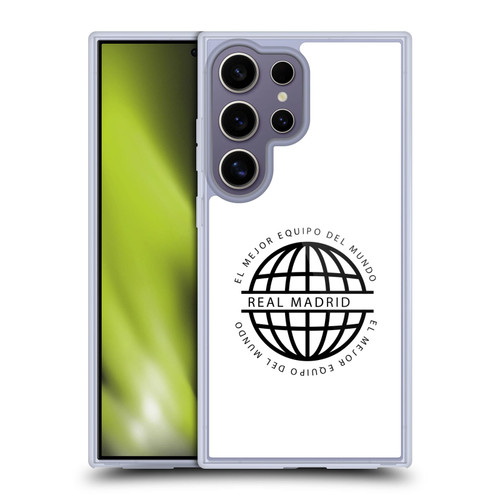 Real Madrid CF Legend Black Logo Soft Gel Case for Samsung Galaxy S25 Ultra