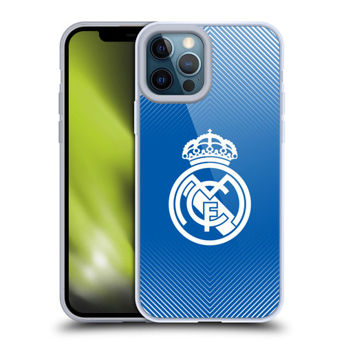 Real Madrid CF Origin Logo Blue Soft Gel Case for Apple iPhone 12 Pro Max