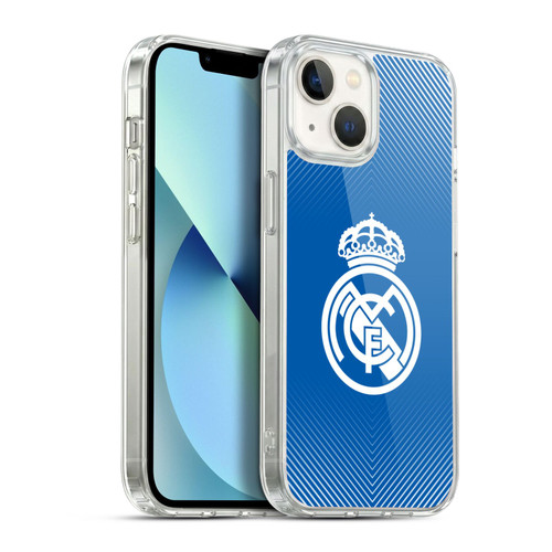 Real Madrid CF Origin Logo Blue Soft Gel Case for Apple iPhone 13