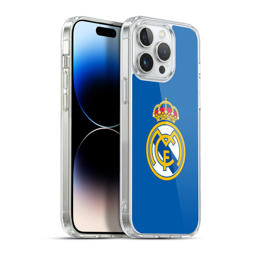 Real Madrid CF Origin Plain Logo Blue Soft Gel Case for Apple iPhone 13 Pro Max & MagSafe