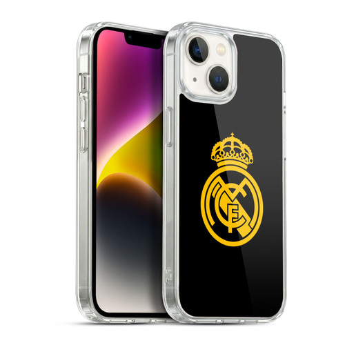 Real Madrid CF Origin Gold Logo Soft Gel Case for Apple iPhone 14