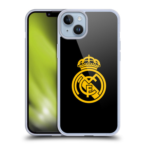 Real Madrid CF Origin Gold Logo Soft Gel Case for Apple iPhone 14 Plus