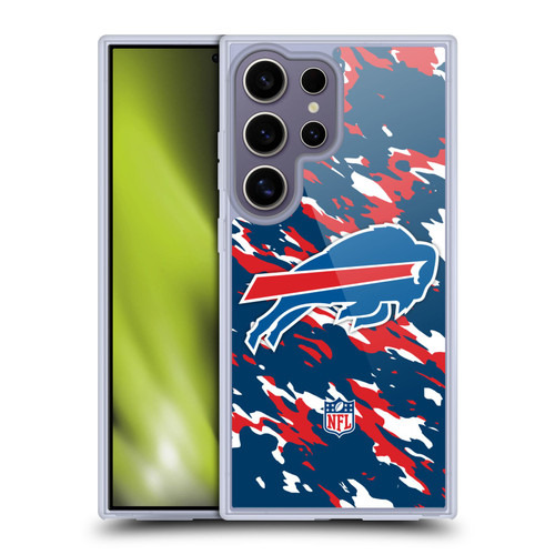 NFL Buffalo Bills Logo Camou Soft Gel Case for Samsung Galaxy S25 Ultra