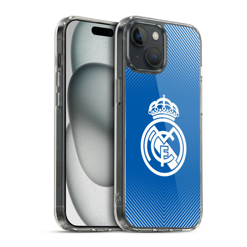 Real Madrid CF Origin Logo Blue Soft Gel Case for Apple iPhone 15 & MagSafe