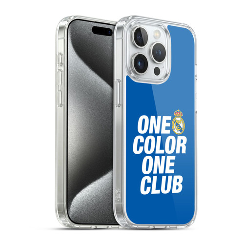 Real Madrid CF Origin One Color Soft Gel Case for Apple iPhone 15 Pro & MagSafe