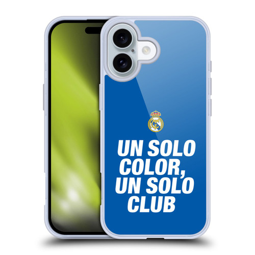 Real Madrid CF Origin Un Solo Soft Gel Case for Apple iPhone 16