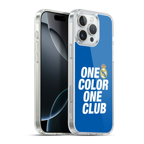 Real Madrid CF Origin One Color Soft Gel Case for Apple iPhone 16 Pro Max & MagSafe