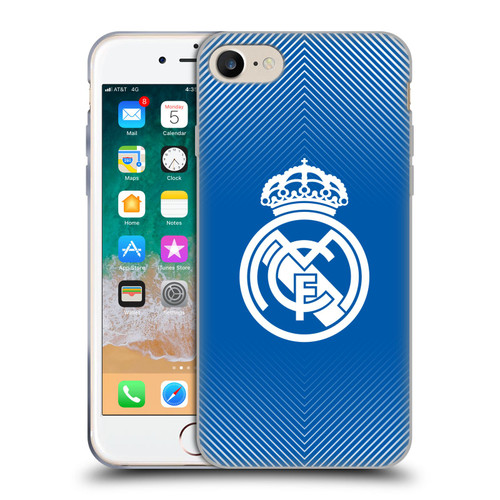 Real Madrid CF Origin Logo Blue Soft Gel Case for Apple iPhone 7 / 8 / SE 2020 & 2022