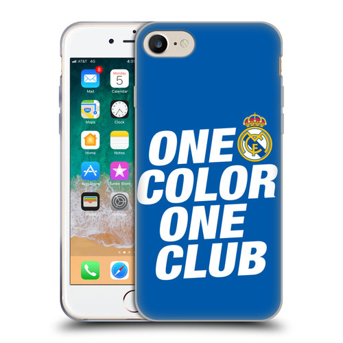 Real Madrid CF Origin One Color Soft Gel Case for Apple iPhone 7 / 8 / SE 2020 & 2022
