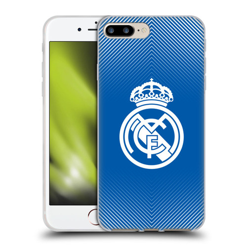 Real Madrid CF Origin Logo Blue Soft Gel Case for Apple iPhone 7 Plus / iPhone 8 Plus