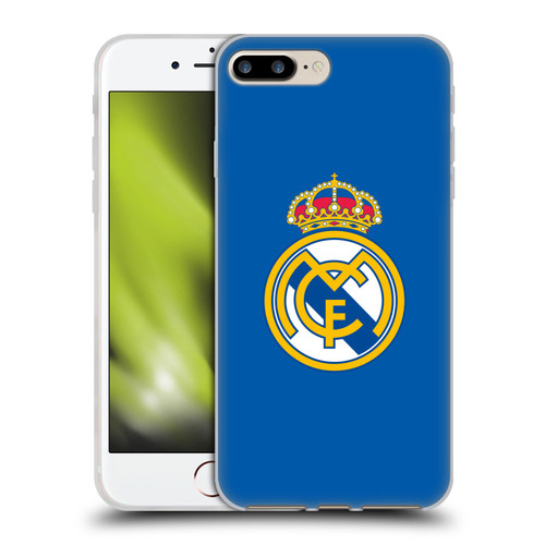Real Madrid CF Origin Plain Logo Blue Soft Gel Case for Apple iPhone 7 Plus / iPhone 8 Plus