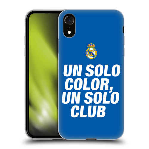 Real Madrid CF Origin Un Solo Soft Gel Case for Apple iPhone XR
