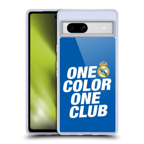Real Madrid CF Origin One Color Soft Gel Case for Google Pixel 7a