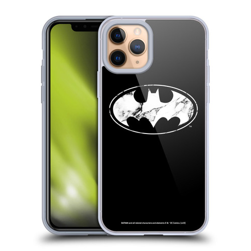 Batman DC Comics Logos Marble Soft Gel Case for Apple iPhone 11 Pro & MagSafe