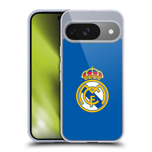 Real Madrid CF Origin Plain Logo Blue Soft Gel Case for Google Pixel 9 / Pixel 9 Pro