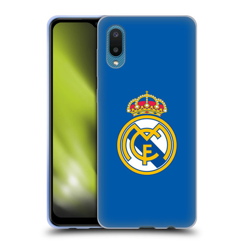 Real Madrid CF Origin Plain Logo Blue Soft Gel Case for Samsung Galaxy A02/M02 (2021)