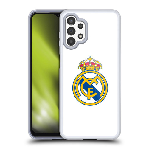 Real Madrid CF Origin Plain Logo White Soft Gel Case for Samsung Galaxy A13 (2022) Real Madrid CF Origin Plain Logo White Soft Gel Case for Samsung Galaxy A13 (2022)