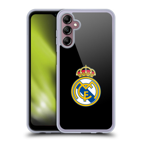 Real Madrid CF Origin Plain Logo Black Soft Gel Case for Samsung Galaxy A14 5G
