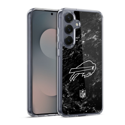 NFL Buffalo Bills Artwork Marble Soft Gel Case for Samsung Galaxy S25