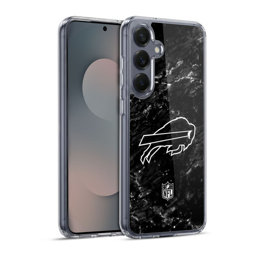 NFL Buffalo Bills Artwork Marble Soft Gel Case for Samsung Galaxy S25+