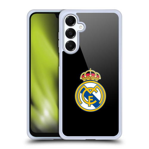 Real Madrid CF Origin Plain Logo Black Soft Gel Case for Samsung Galaxy A16 5G