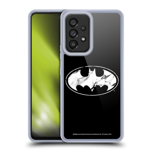 Batman DC Comics Logos Marble Soft Gel Case for Samsung Galaxy A53 5G (2022)