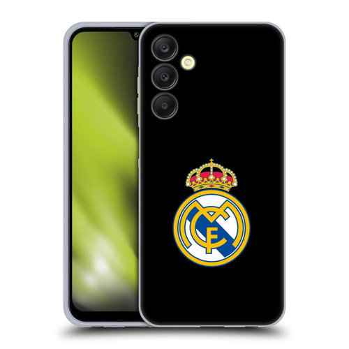 Real Madrid CF Origin Plain Logo Black Soft Gel Case for Samsung Galaxy A25 5G