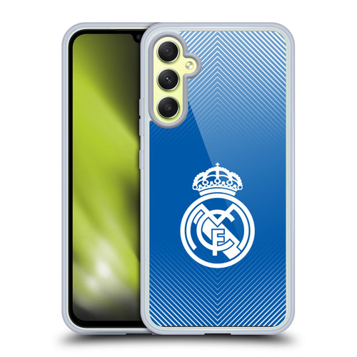 Real Madrid CF Origin Logo Blue Soft Gel Case for Samsung Galaxy A34 5G