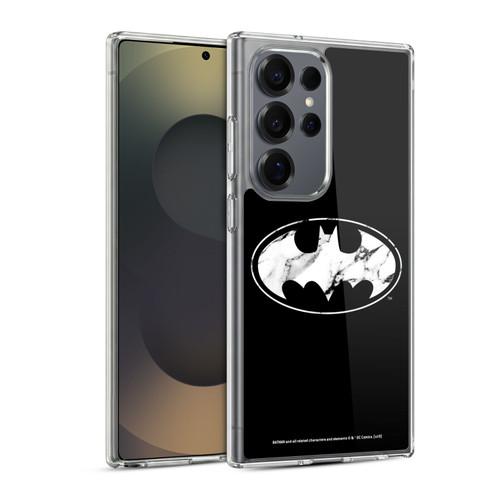 Batman DC Comics Logos Marble Soft Gel Case for Samsung Galaxy S25 Ultra & MagSafe
