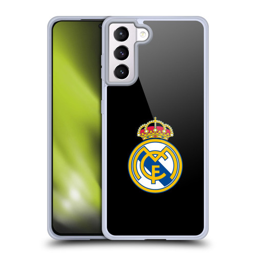 Real Madrid CF Origin Plain Logo Black Soft Gel Case for Samsung Galaxy S21+ 5G