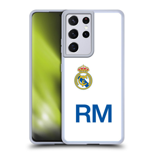 Real Madrid CF Origin RM Logo Soft Gel Case for Samsung Galaxy S21 Ultra 5G