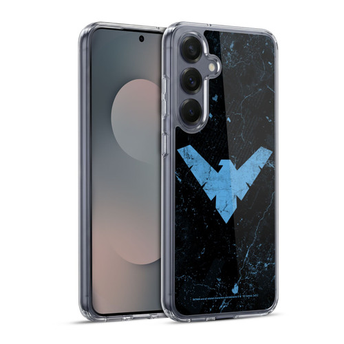 Batman DC Comics Nightwing Logo Grunge Soft Gel Case for Samsung Galaxy S25+